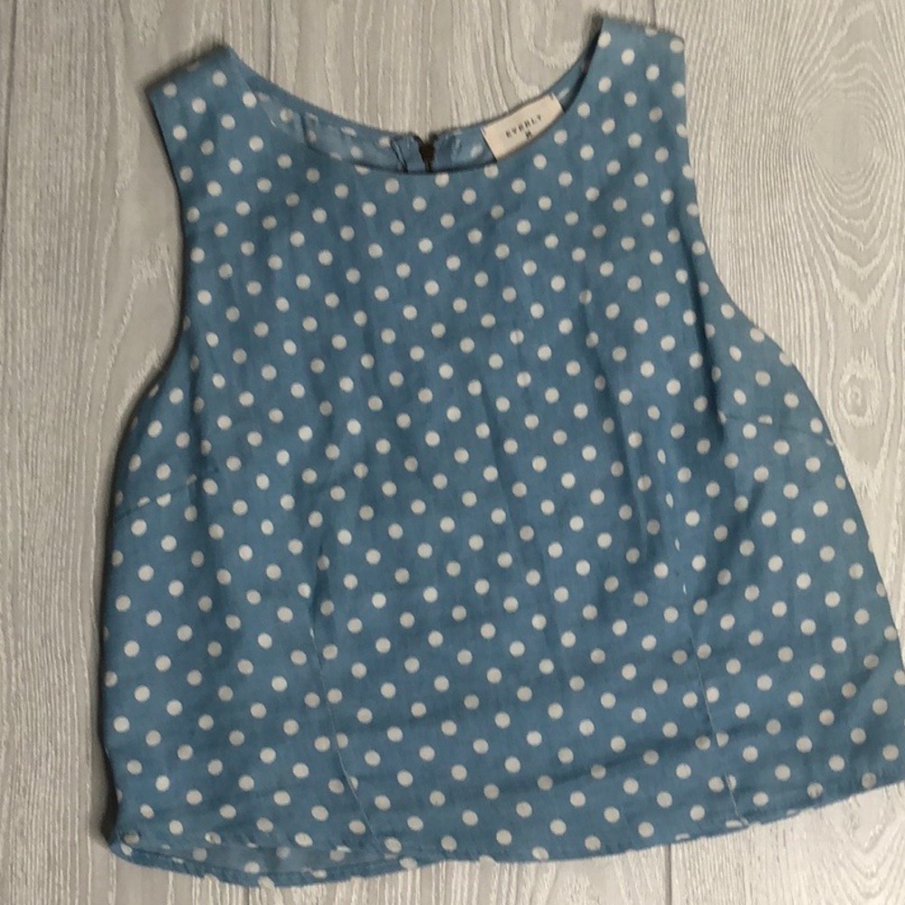 Everly Large Blouse Tank Zip Back